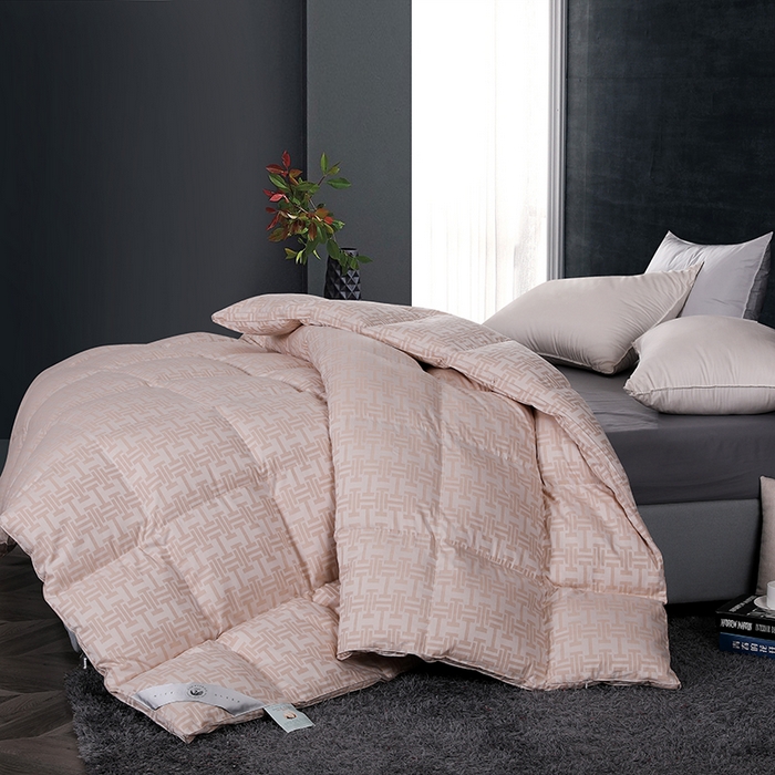 91家纺网 家纺一手货源 找家纺 呆头鹅羽绒工厂店 2025新款80支丝光棉彩棉羽绒被 白鹅绒鸭绒被子被芯羽绒工厂店 巴洛特格子卡其