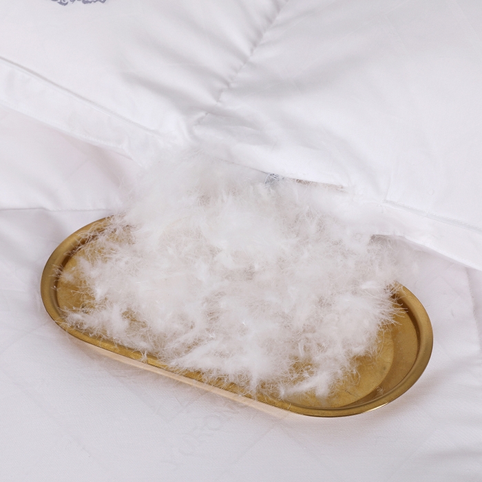 91家纺网 家纺一手货源 找家纺 呆头鹅羽绒工厂店 2025新款80支全棉苏绣提花羽绒被 白鹅绒鸭绒被子被芯羽绒工厂店 白色