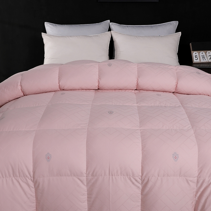 91家纺网 家纺一手货源 找家纺 呆头鹅羽绒工厂店 2025新款80支全棉苏绣提花羽绒被 白鹅绒鸭绒被子被芯羽绒工厂店 豆沙