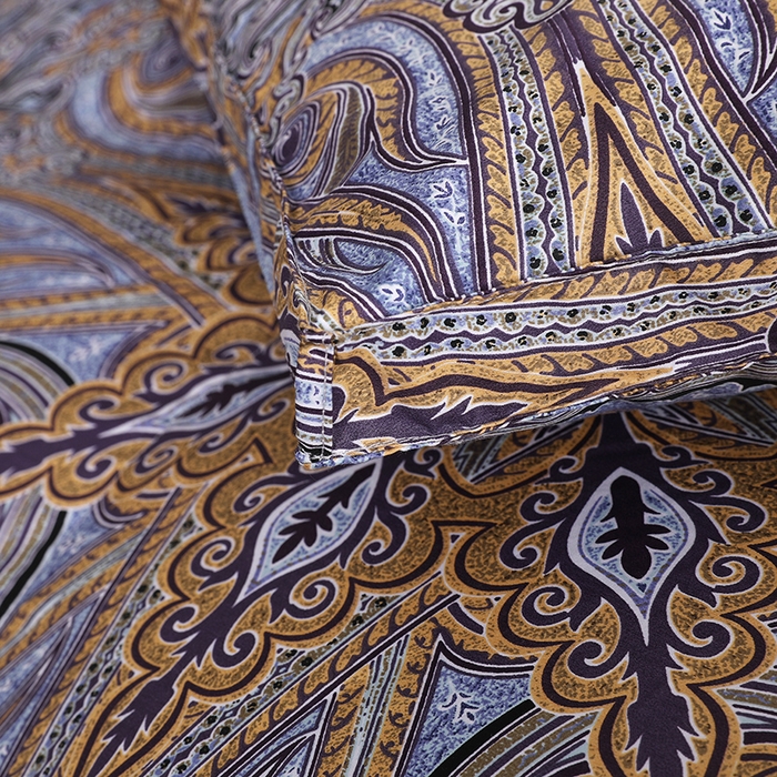 91家纺网 家纺一手货源 找家纺 呆头鹅羽绒工厂店 2025新款100支柔塞丝印花羽绒被 白鹅绒鸭绒被子被芯羽绒工厂店 伊顿紫