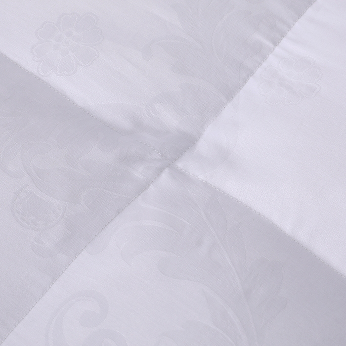 91家纺网 家纺一手货源 找家纺 呆头鹅羽绒工厂店 2025新款80支全棉大提花羽绒被 白鹅绒鸭绒被子被芯羽绒工厂店 白色