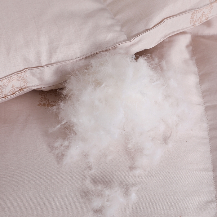 91家纺网 家纺一手货源 找家纺 呆头鹅羽绒工厂店 2025新款80支丝光棉彩棉羽绒被 白鹅绒鸭绒被子被芯羽绒工厂店 勋章卡其