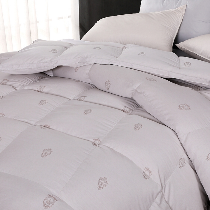 91家纺网 家纺一手货源 找家纺 呆头鹅羽绒工厂店 2025新款80支丝光棉彩棉羽绒被 白鹅绒鸭绒被子被芯羽绒工厂店 勋章烟灰