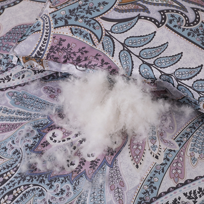 91家纺网 家纺一手货源 找家纺 呆头鹅羽绒工厂店 2025新款100支柔塞丝印花羽绒被 白鹅绒鸭绒被子被芯羽绒工厂店 羽翔宝兰