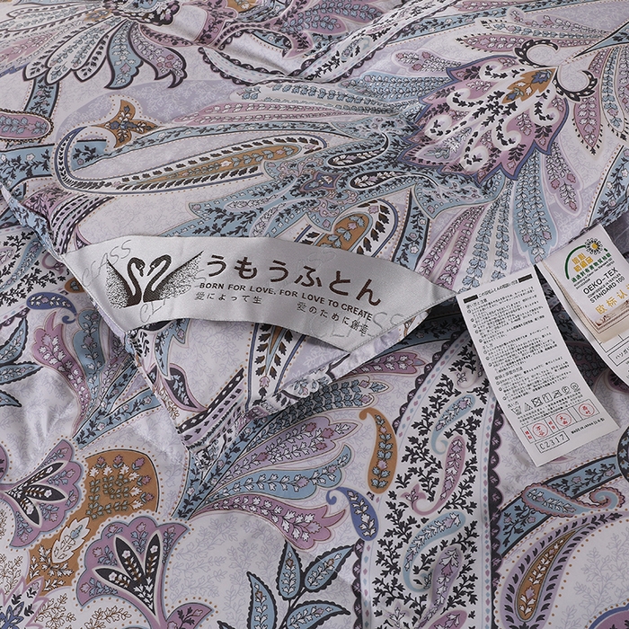 91家纺网 家纺一手货源 找家纺 呆头鹅羽绒工厂店 2025新款100支柔塞丝印花羽绒被 白鹅绒鸭绒被子被芯羽绒工厂店 羽翔宝兰