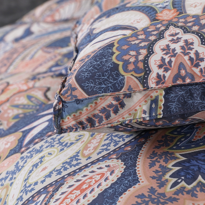 91家纺网 家纺一手货源 找家纺 呆头鹅羽绒工厂店 2025新款100支柔塞丝印花羽绒被 白鹅绒鸭绒被子被芯羽绒工厂店 羽翔粉紫