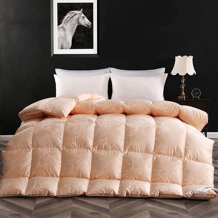 91家纺网 家纺一手货源 找家纺 呆头鹅羽绒工厂店 2025新款被子被芯手提袋 白鹅绒鸭绒被子被芯羽绒工厂店 牛津被子手提袋-金色