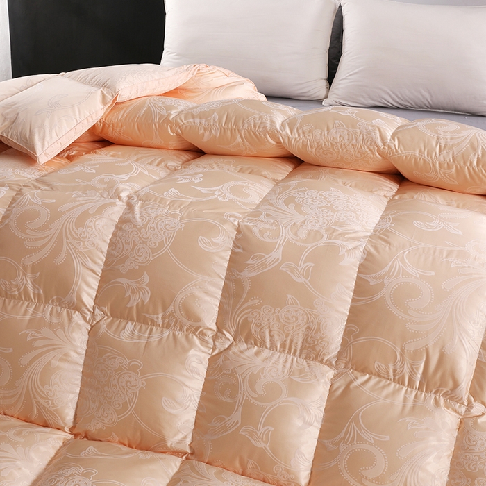 91家纺网 家纺一手货源 找家纺 （总）呆头鹅羽绒工厂店 2025新款大提花锁绒绸羽绒被 白鹅绒鸭绒被子被芯羽绒工厂店