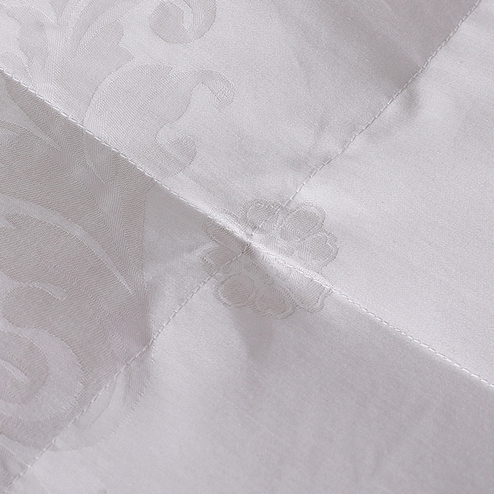 91家纺网 家纺一手货源 找家纺 呆头鹅羽绒工厂店 2025新款80支全棉大提花羽绒被 白鹅绒鸭绒被子被芯羽绒工厂店 灰色