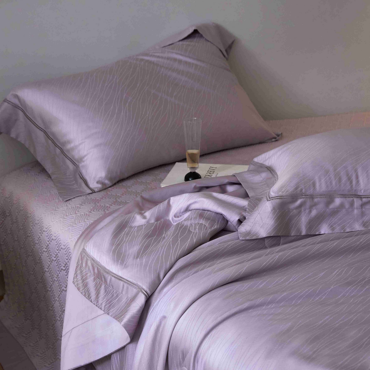 91家纺网 家纺一手货源 找家纺 （总）时亿家居 2025新款100支天丝棉提花床盖款夏被四件套【控价券后不低于 538】