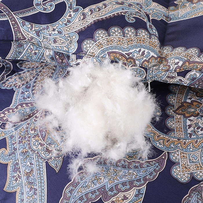 91家纺网 家纺一手货源 找家纺 呆头鹅羽绒工厂店 2025新款100支柔塞丝印花羽绒被 白鹅绒鸭绒被子被芯羽绒工厂店 黛尼雅宝兰