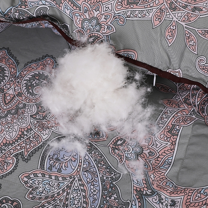 91家纺网 家纺一手货源 找家纺 呆头鹅羽绒工厂店 2025新款100支柔塞丝印花羽绒被 白鹅绒鸭绒被子被芯羽绒工厂店 黛尼雅抹茶绿