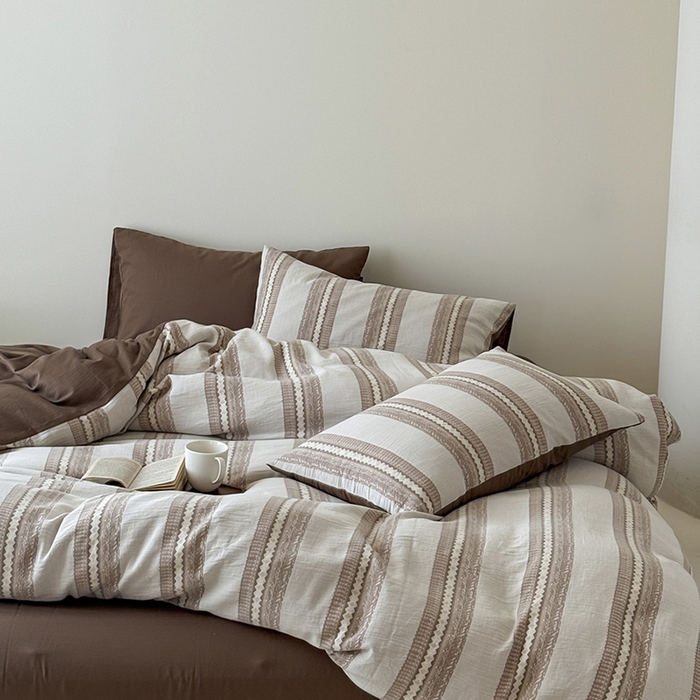 （总）柚可家居 2025新款水洗棉提花四件套-