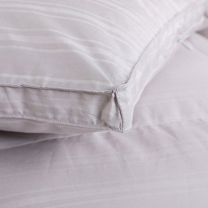 91家纺网 家纺一手货源 找家纺 （总）呆头鹅羽绒工厂店 2025新款竹棉缎条纹羽绒被 白鹅绒鸭绒被子被芯羽绒工厂店