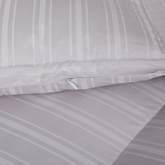 91家纺网 家纺一手货源 找家纺 （总）呆头鹅羽绒工厂店 2025新款竹棉缎条纹羽绒被 白鹅绒鸭绒被子被芯羽绒工厂店