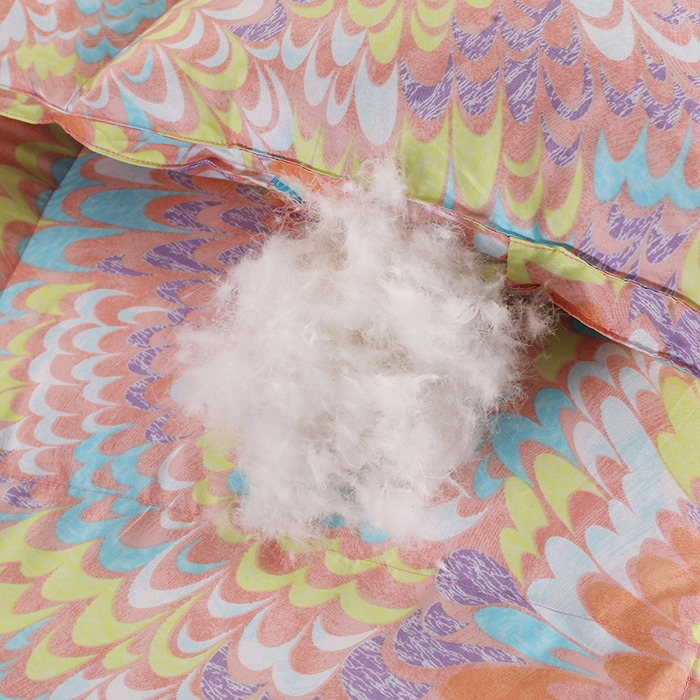 91家纺网 家纺一手货源 找家纺 呆头鹅羽绒工厂店 2025新款100支柔塞丝印花羽绒被 白鹅绒鸭绒被子被芯羽绒工厂店 孔雀开屏