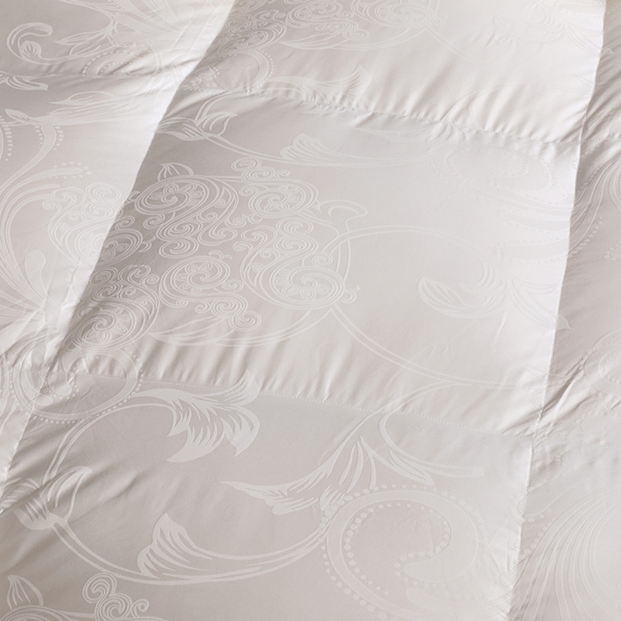 91家纺网 家纺一手货源 找家纺 呆头鹅羽绒工厂店 2025新款大提花锁绒绸羽绒被 白鹅绒鸭绒被子被芯羽绒工厂店 白色