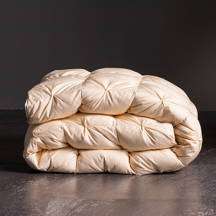 91家纺网 家纺一手货源 找家纺 （总）呆头鹅羽绒工厂店 2025新款80支柔赛丝羽绒被-扭花款 白鹅绒鸭绒被子被芯羽绒工厂店