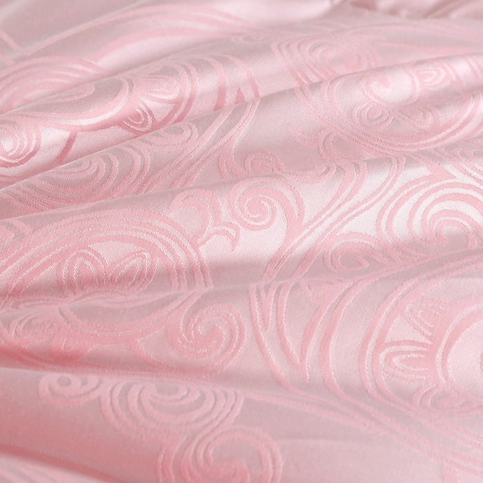 91家纺网 家纺一手货源 找家纺 呆头鹅羽绒工厂店 2025新款大提花锁绒绸羽绒被 白鹅绒鸭绒被子被芯羽绒工厂店 粉色