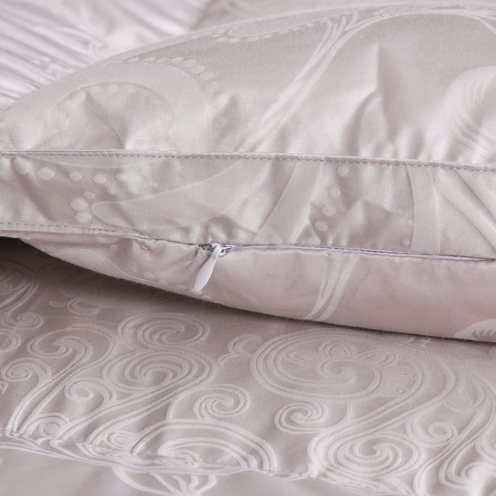 91家纺网 家纺一手货源 找家纺 呆头鹅羽绒工厂店 2025新款大提花锁绒绸羽绒被 白鹅绒鸭绒被子被芯羽绒工厂店 灰色