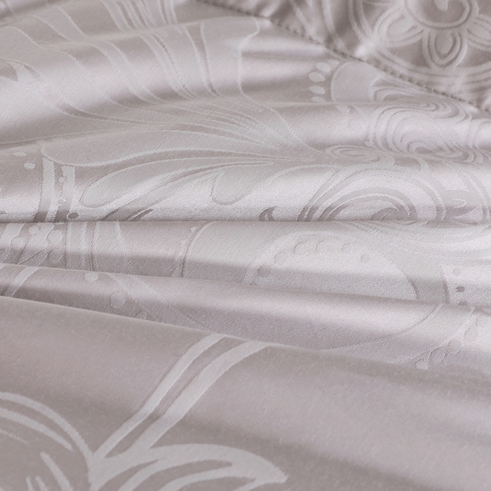 91家纺网 家纺一手货源 找家纺 呆头鹅羽绒工厂店 2025新款大提花锁绒绸羽绒被 白鹅绒鸭绒被子被芯羽绒工厂店 灰色