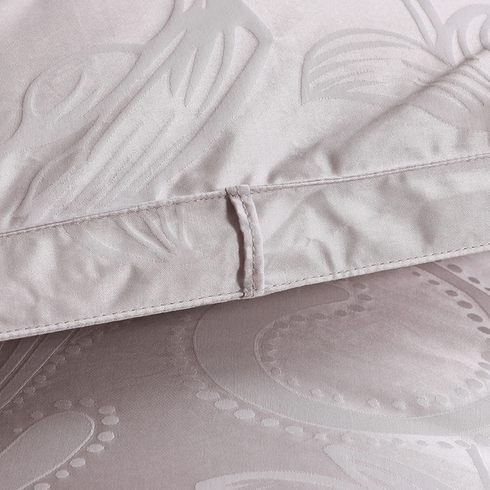 91家纺网 家纺一手货源 找家纺 呆头鹅羽绒工厂店 2025新款大提花锁绒绸羽绒被 白鹅绒鸭绒被子被芯羽绒工厂店 灰色