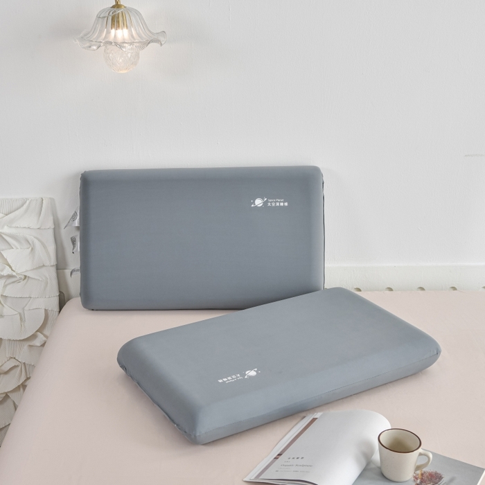 91家纺网 家纺一手货源 找家纺 （总）2025新款凉感丝太空记忆枕柔软回弹记忆棉枕芯枕头—纯色缤纷记忆枕系列