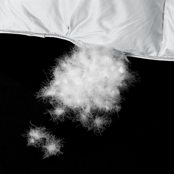 91家纺网 家纺一手货源 找家纺 呆头鹅羽绒工厂店 2025新款80支柔赛丝羽绒被-扭花款 白鹅绒鸭绒被子被芯羽绒工厂店 灰色