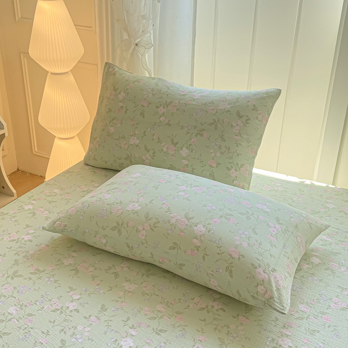 91家纺网 家纺一手货源 找家纺 （总）喜居 2025新款A类原棉双层纱床笠