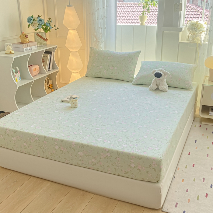 91家纺网 家纺一手货源 找家纺 （总）喜居 2025新款A类原棉双层纱床笠