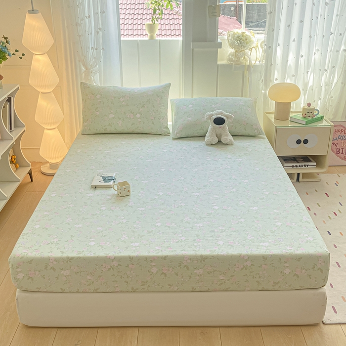 91家纺网 家纺一手货源 找家纺 （总）喜居 2025新款A类原棉双层纱床笠