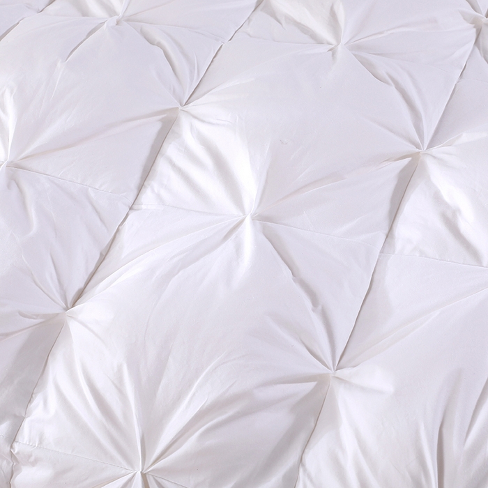 91家纺网 家纺一手货源 找家纺 （总）呆头鹅羽绒工厂店 2025新款全棉防羽布羽绒被-扭花款 白鹅绒鸭绒被子被芯羽绒工厂店