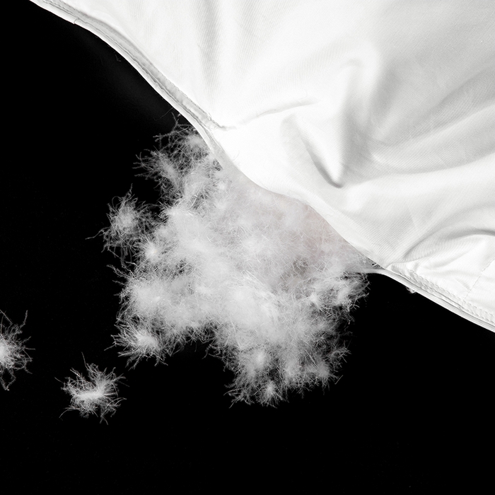 91家纺网 家纺一手货源 找家纺 呆头鹅羽绒工厂店 2025新款80支柔赛丝羽绒被-标准款 白鹅绒鸭绒被子被芯羽绒工厂店 白色