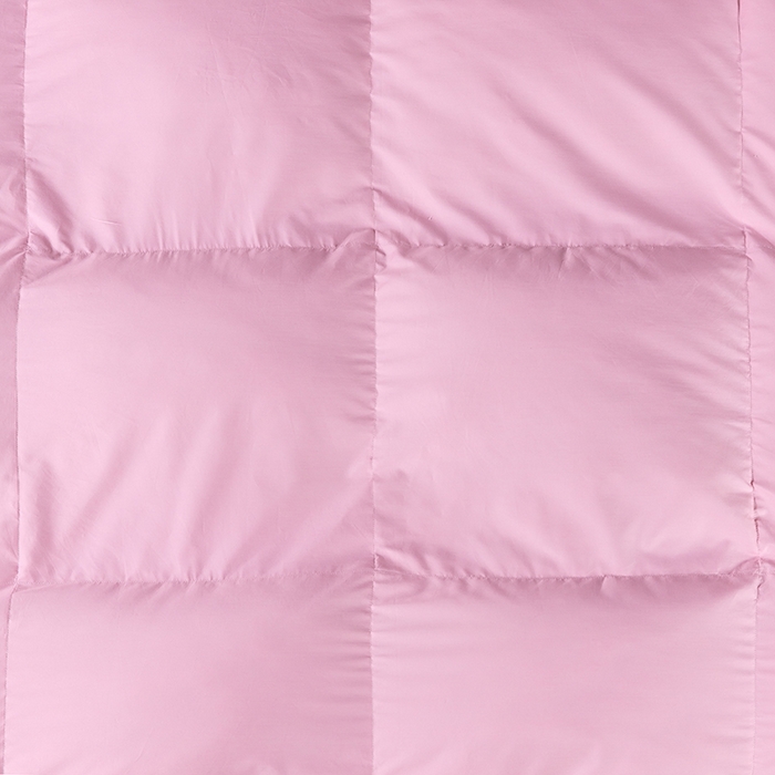 91家纺网 家纺一手货源 找家纺 呆头鹅羽绒工厂店 2025新款80支柔赛丝羽绒被-标准款 白鹅绒鸭绒被子被芯羽绒工厂店 粉色