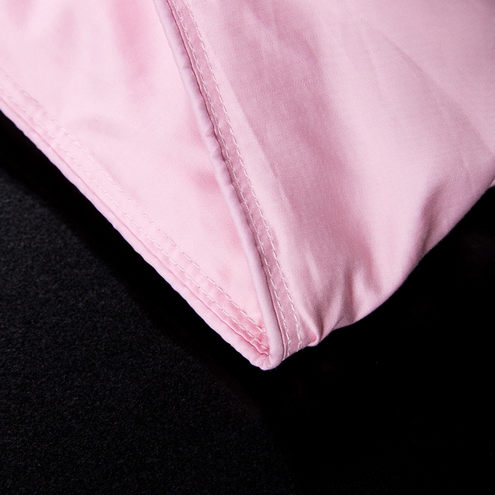 91家纺网 家纺一手货源 找家纺 呆头鹅羽绒工厂店 2025新款80支柔赛丝羽绒被-标准款 白鹅绒鸭绒被子被芯羽绒工厂店 粉色