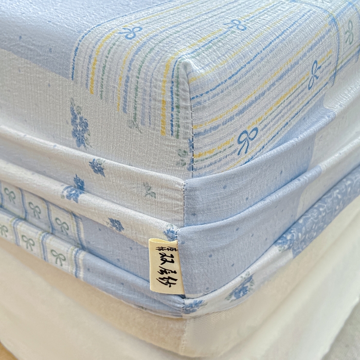 91家纺网 家纺一手货源 找家纺 喜居 2025新款A类原棉双层纱床笠 芳华