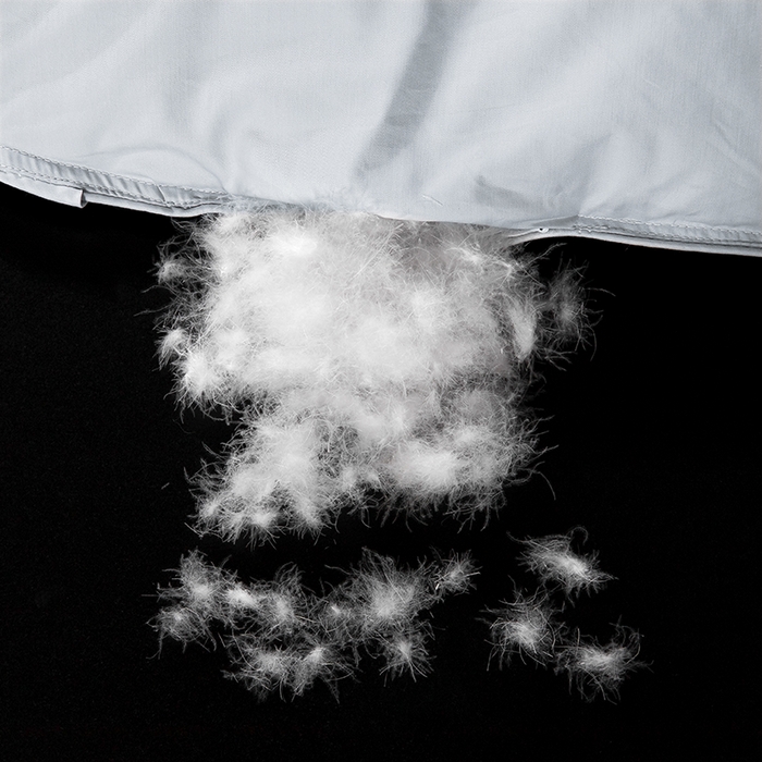 91家纺网 家纺一手货源 找家纺 呆头鹅羽绒工厂店 2025新款80支柔赛丝羽绒被-标准款 白鹅绒鸭绒被子被芯羽绒工厂店 灰色