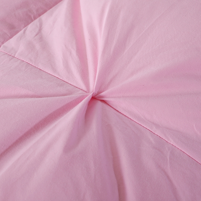 91家纺网 家纺一手货源 找家纺 呆头鹅羽绒工厂店 2025新款全棉防羽布羽绒被-扭花款 白鹅绒鸭绒被子被芯羽绒工厂店 粉色