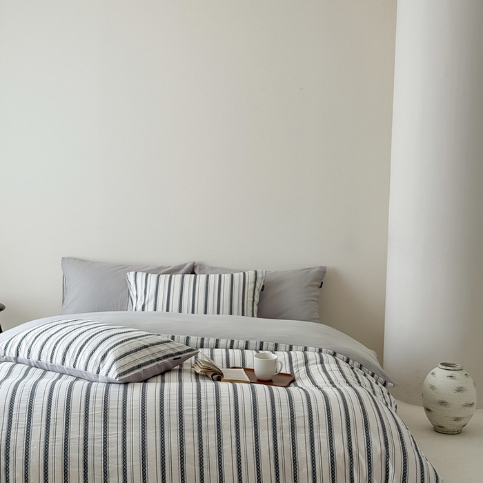 91家纺网 家纺一手货源 找家纺 （总）柚可家居 2025新款水洗棉提花四件套-