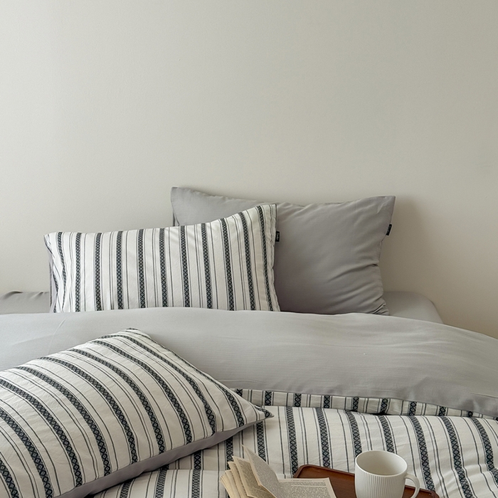 91家纺网 家纺一手货源 找家纺 （总）柚可家居 2025新款水洗棉提花四件套-