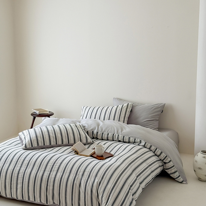 91家纺网 家纺一手货源 找家纺 （总）柚可家居 2025新款水洗棉提花四件套-