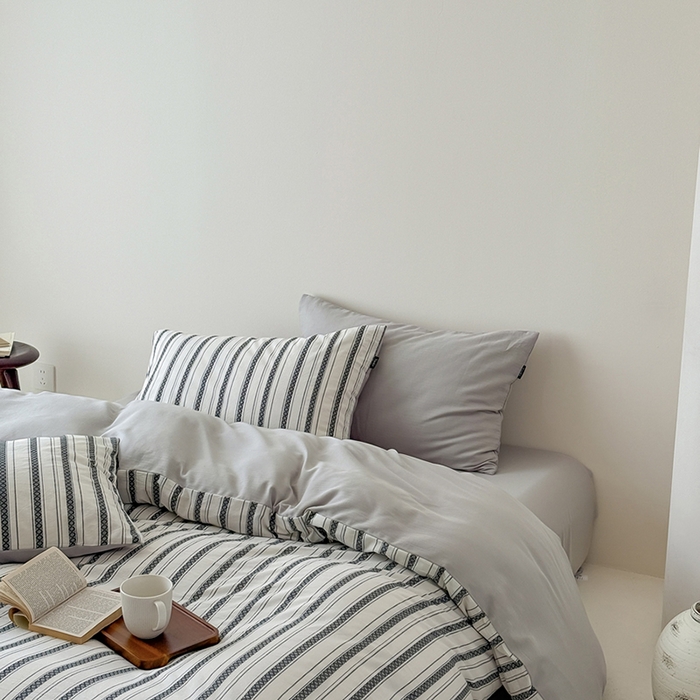 91家纺网 家纺一手货源 找家纺 （总）柚可家居 2025新款水洗棉提花四件套-