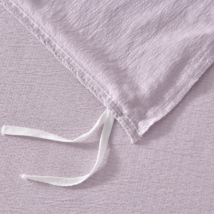 91家纺网 家纺一手货源 找家纺 星窝2025新款绣花水洗棉套件-蝶舞飞扬系列 梦幻紫