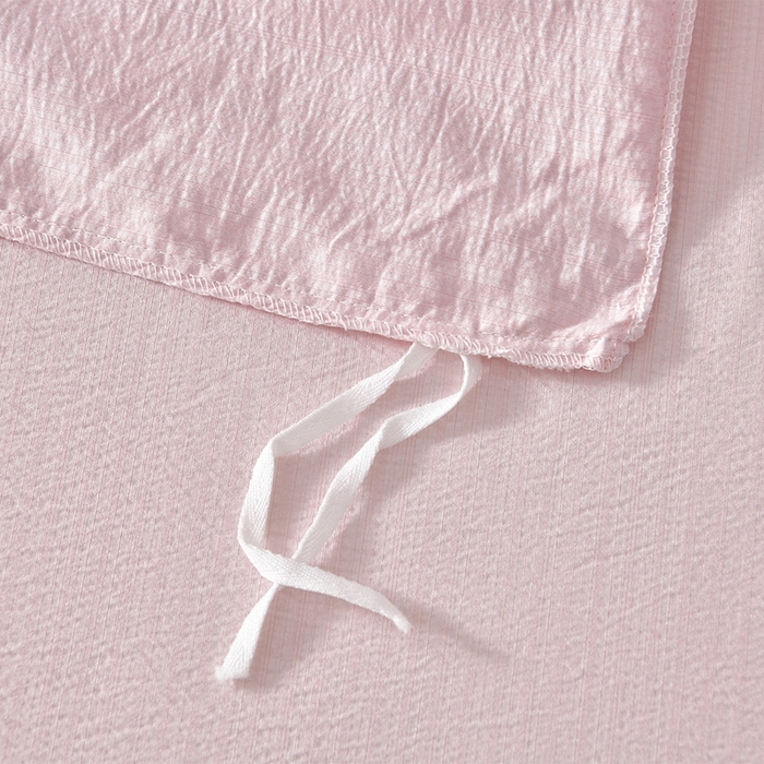 91家纺网 家纺一手货源 找家纺 星窝2025新款绣花水洗棉四件套-蝶舞飞扬系列 温馨粉