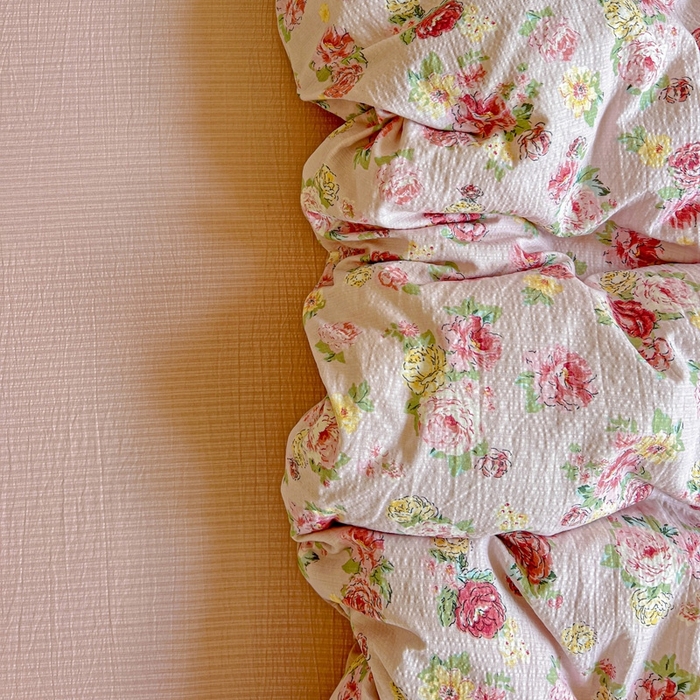 91家纺网 家纺一手货源 找家纺 仟网汇 2025新款云感皱皱纱简单款四件套