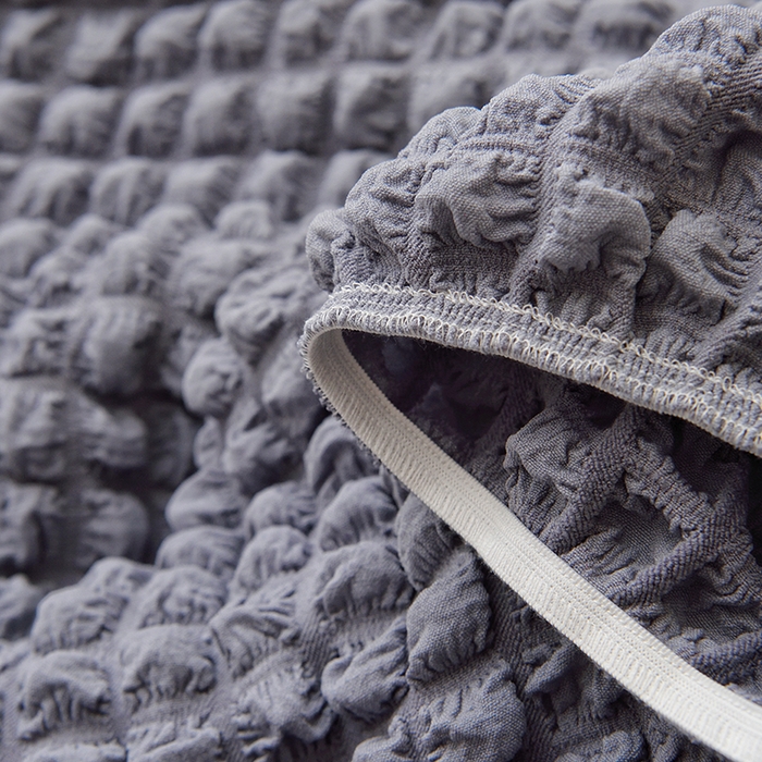 91家纺网 家纺一手货源 找家纺 启博家纺 2025新款泡泡纱办公躺椅套 灰蓝