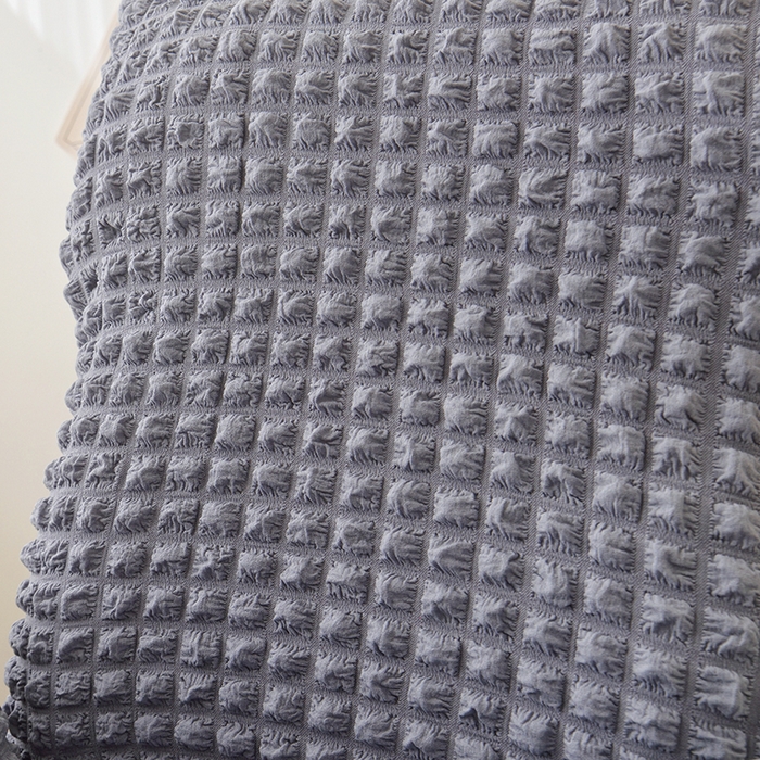 91家纺网 家纺一手货源 找家纺 启博家纺 2025新款泡泡纱办公躺椅套 灰蓝