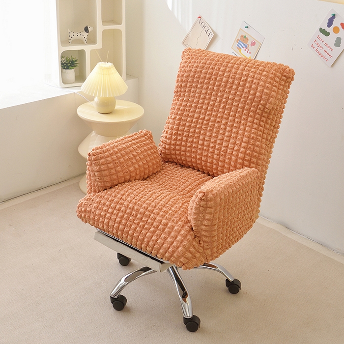 启博家纺 2025新款泡泡纱办公躺椅套 橙色