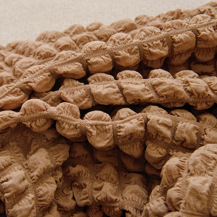 91家纺网 家纺一手货源 找家纺 启博家纺 2025新款泡泡纱办公躺椅套 驼色