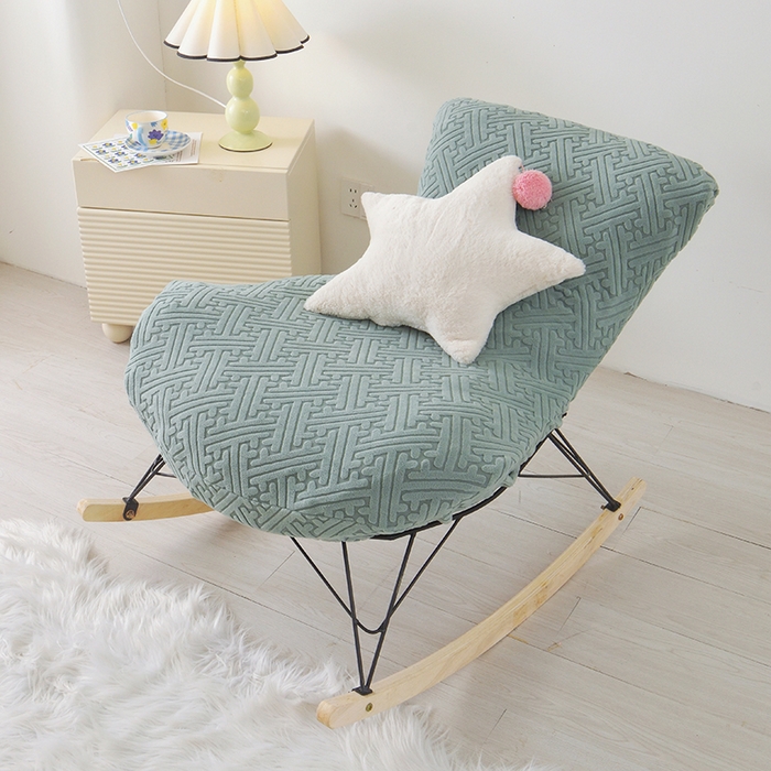 91家纺网 家纺一手货源 找家纺 启博家纺 2025新款磨毛提花龙虾椅套 墨蓝